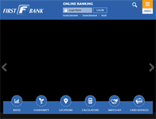 Tablet Screenshot of firstbanktrust.com